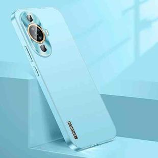 For Huawei nova 11 Streamer Series Micro Frosted Metal Paint PC Phone Case(Sierra Blue)