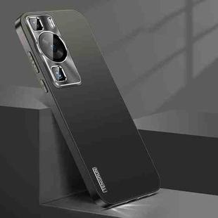 For Huawei P60 Streamer Series Micro Frosted Metal Paint PC Phone Case(Black)