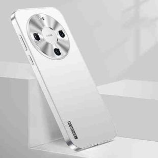 For Huawei Mate 60 Pro Streamer Series Micro Frosted Metal Paint PC Phone Case(Silver)