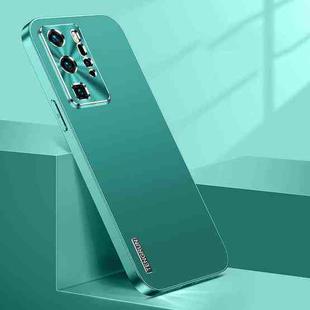 For Huawei P40 Pro Streamer Series Micro Frosted Metal Paint PC Phone Case(Alpine Green)