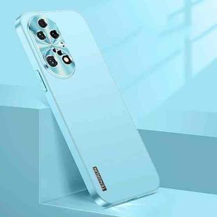 For Huawei P50 Pro Streamer Series Micro Frosted Metal Paint PC Phone Case(Sierra Blue)