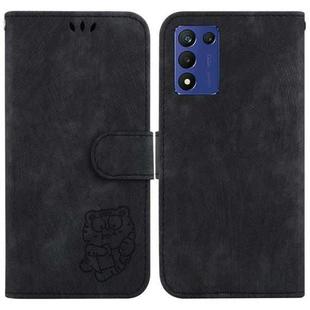 For OPPO K9S 5G / Realme Q3S Little Tiger Embossed Leather Phone Case(Black)