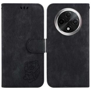 For OPPO A3 Pro 5G Little Tiger Embossed Leather Phone Case(Black)