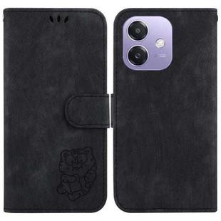 For OPPO A5x 5G / A3 4G / 5G / A3x 4G / 5G Little Tiger Embossed Leather Phone Case(Black)