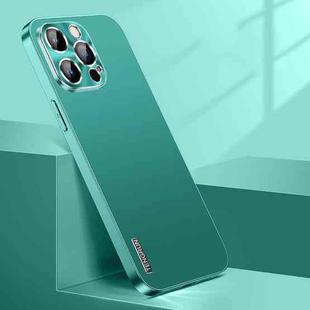 For iPhone 13 Pro Streamer Series Micro Frosted Metal Paint PC Phone Case(Alpine Green)