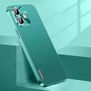 For iPhone 12 Streamer Series Micro Frosted Metal Paint PC Phone Case(Alpine Green)