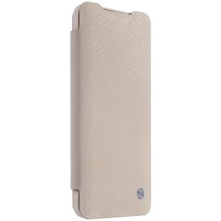 For iPhone 2020 / 8 / 7 NILLKIN Ming Series PC+PU Horizontal Flip Leather Case with Card Slot & Holder(Khaki)