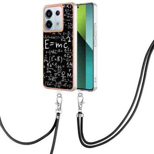 For Xiaomi Redmi Note 13 Pro 5G Global Electroplating Dual-side IMD Phone Case with Lanyard(Equation)