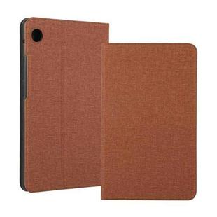 For Huawei MatePad T8 / C3 8 inch Voltage Craft Cloth TPU Horizontal Flip Leather Case with Holder(Brown)