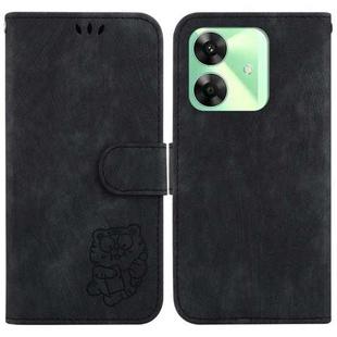 For Realme C61 / C63 / Note 60 Little Tiger Embossed Leather Phone Case(Black)