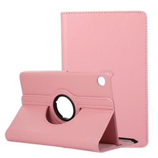 For Huawei MatePad T8 / C3 8 inch Litchi Texture Horizontal Flip 360 Degrees Rotation Leather Case with Holder(Pink)