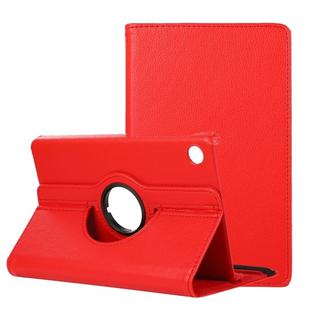 For Huawei MatePad T8 / C3 8 inch Litchi Texture Horizontal Flip 360 Degrees Rotation Leather Case with Holder(Red)