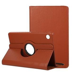 For Huawei MatePad T8 / C3 8 inch Litchi Texture Horizontal Flip 360 Degrees Rotation Leather Case with Holder(Brown)