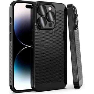 For iPhone 15 Pro Max Fine Mesh Cooling Phone Case(Black)