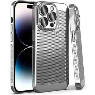 For iPhone 15 Pro Max Fine Mesh Cooling Phone Case(Silver)