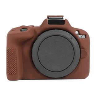 For Canon EOS R50 Soft Silicone Protective Case(Coffee)