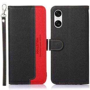 For Sony Xperia 10 VI KHAZNEH Litchi Texture Leather RFID Phone Case(Black)