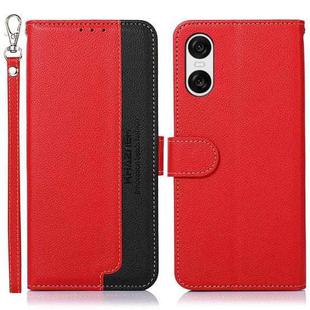For Sony Xperia 10 VI KHAZNEH Litchi Texture Leather RFID Phone Case(Red)