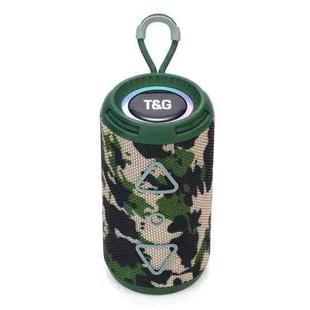 T&G TG-656 Portable Wireless 3D Stereo Subwoofer Bluetooth Speaker Support FM / LED Atmosphere Light(Camouflage)