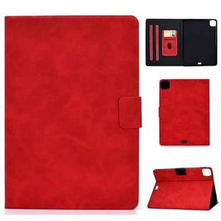 For iPad Air 2022 10.9 Cowhide Texture Leather Smart Tablet Case(Red)