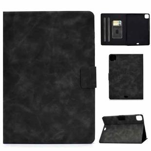 For iPad Air 2022 10.9 Cowhide Texture Leather Smart Tablet Case(Grey)