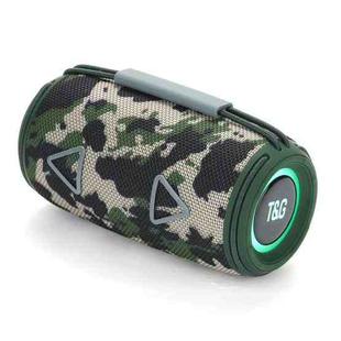 T&G TG-657 Portable Wireless 3D Stereo Subwoofer Bluetooth Speaker Support FM / LED Atmosphere Light(Camouflage)
