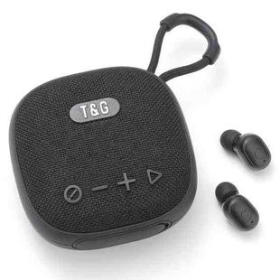 T&G TG-813 2 in 1 TWS Bluetooth Speaker Earphone with Charging Box(Black)