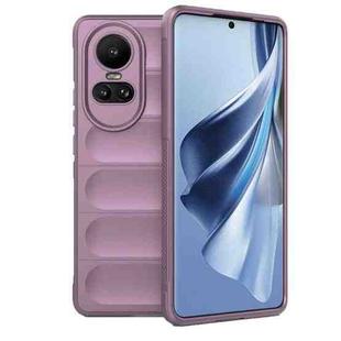 For OPPO Reno10 5G Global Magic Shield TPU + Flannel Phone Case(Purple)