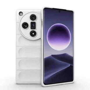 For OPPO Find X7 5G Magic Shield TPU + Flannel Phone Case(White)