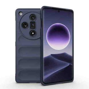 For OPPO Find X7 5G Magic Shield TPU + Flannel Phone Case(Dark Blue)