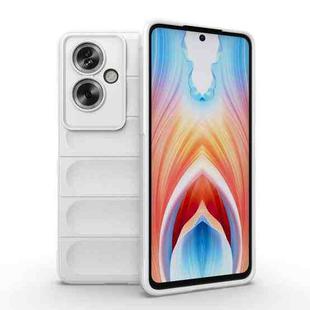 For OPPO A79 5G Global Magic Shield TPU + Flannel Phone Case(White)