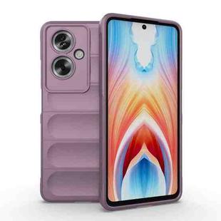 For OPPO A79 5G Global Magic Shield TPU + Flannel Phone Case(Purple)
