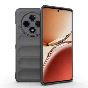 For OPPO A3 Pro 5G / F27 Pro+ Magic Shield TPU + Flannel Phone Case(Dark Grey)