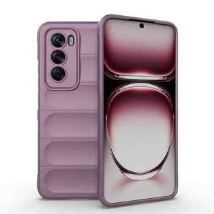 For OPPO Reno12 Global Magic Shield TPU + Flannel Phone Case(Purple)