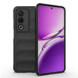 For OPPO A3 Pro India Magic Shield TPU + Flannel Phone Case(Black)