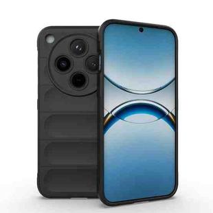 For OPPO Find X8 5G Magic Shield TPU + Flannel Phone Case(Black)