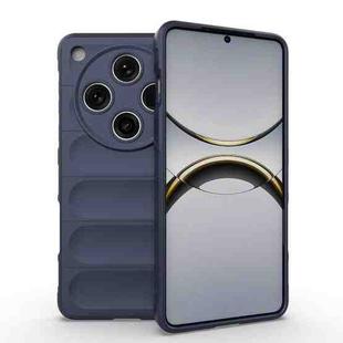 For OPPO Find X8 Pro 5G Magic Shield TPU + Flannel Phone Case(Dark Blue)