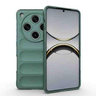 For OPPO Find X8 Pro 5G Magic Shield TPU + Flannel Phone Case(Dark Green)