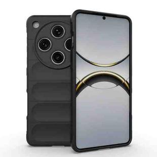 For OPPO Find X8 Pro 5G Magic Shield TPU + Flannel Phone Case(Black)