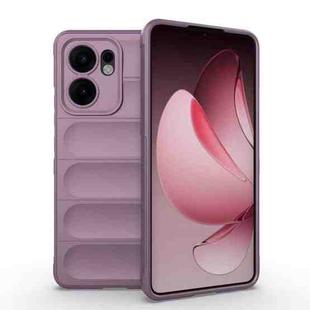 For OPPO Reno13 F 5G Global Magic Shield TPU + Flannel Phone Case(Purple)