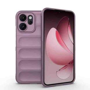 For OPPO Reno14 5G Global Magic Shield TPU + Flannel Phone Case(Purple)