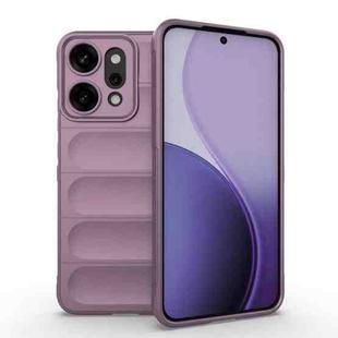 For OPPO Reno14 Pro Global Magic Shield TPU + Flannel Phone Case(Purple)
