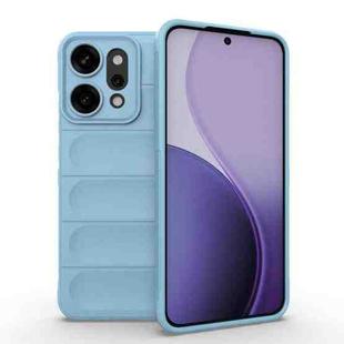 For OPPO Reno14 Pro Global Magic Shield TPU + Flannel Phone Case(Light Blue)