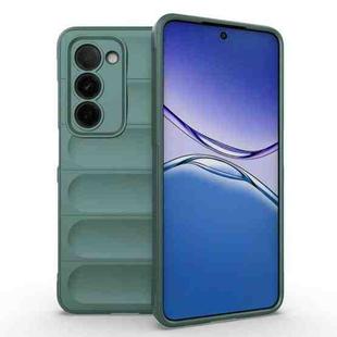 For OPPO A5 5G Global / K13x 5G Global Magic Shield TPU + Flannel Phone Case(Dark Green)