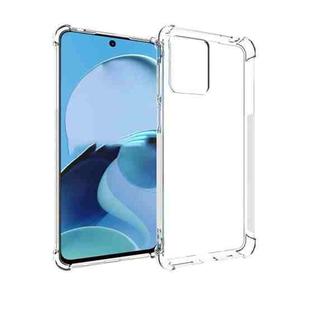 For Motorola Moto G14 4G Shockproof Non-slip Waterproof Thickening TPU Phone Case(Transparent)