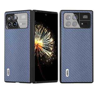For Xiaomi Mix Fold 3 ABEEL Carbon Fiber Texture Protective Phone Case(Light Blue)