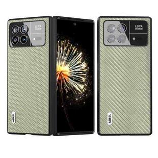 For Xiaomi Mix Fold 3 ABEEL Carbon Fiber Texture Protective Phone Case(Green)