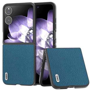 For Xiaomi Mix Flip ABEEL Genuine Leather Litchi Texture Phone Case(Blue)