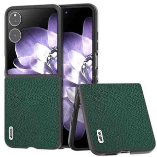 For Xiaomi Mix Flip ABEEL Genuine Leather Litchi Texture Phone Case(Green)