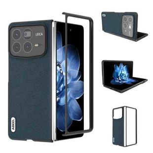 For Xiaomi Mix Fold 4 ABEEL Genuine Leather + PC Litchi Texture Phone Case(Green)